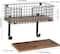 NEX™ Wall Mounted Ironing Board Hanger for T-Leg with Storage Basket
